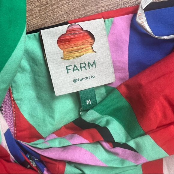 Farm Rio Colorful Monstera Organic Cotton Crop Top - Picture 5 of 7